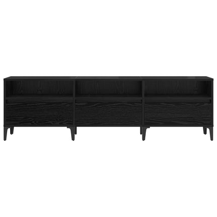 TV-skåp Svart Ek 150 x 30 x 45 cm Konstruerat trä och järn