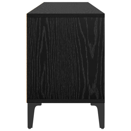 TV-skåp Svart Ek 150 x 30 x 45 cm Konstruerat trä och järn