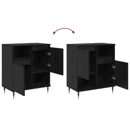 Sideboard Svart Ek 60 x 35 x 70 cm