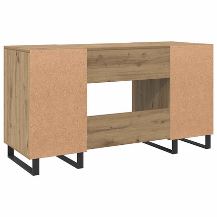 Skrivbord med hylla artisan ek 140 x 50 x 75 cm Konstruerat trä