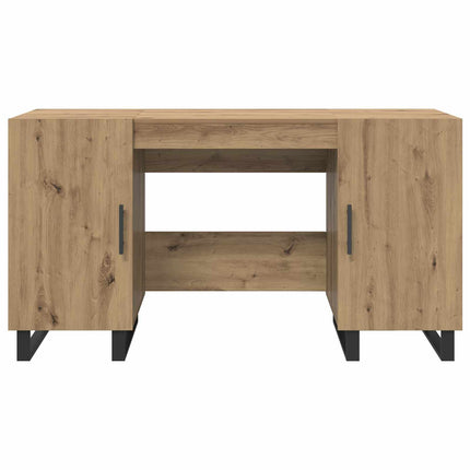 Skrivbord med hylla artisan ek 140 x 50 x 75 cm Konstruerat trä