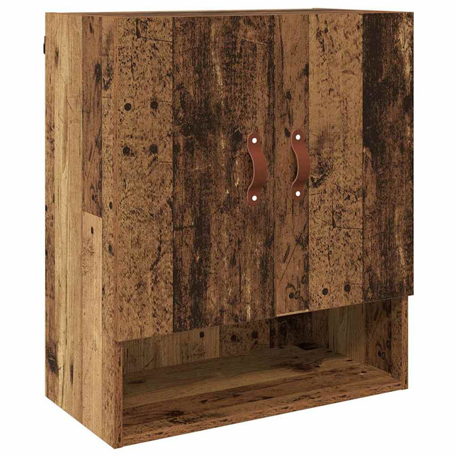 Väggskåp 60 x 31 x 70 cm Konstruerat trä Gammalt trä