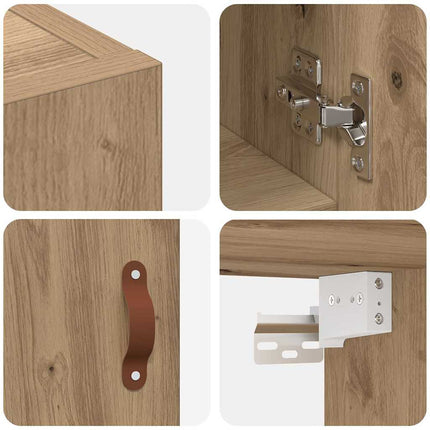 Väggskåp artisan ek 60 x 31 x 70 cm Konstruerat trä