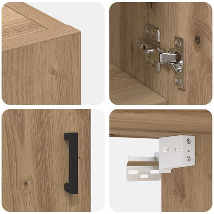 Väggskåp artisan ek 60 x 31 x 70 cm Konstruerat trä