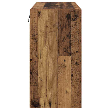 Väggmonterat skåp 60 x 31 x 60 cm Konstruerat trä Gammalt trä