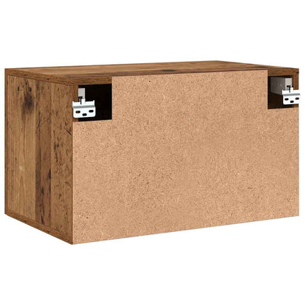Väggmonterat skåp Gammalt trä 60 x 36,5 x 35 cm Konstruerat trä