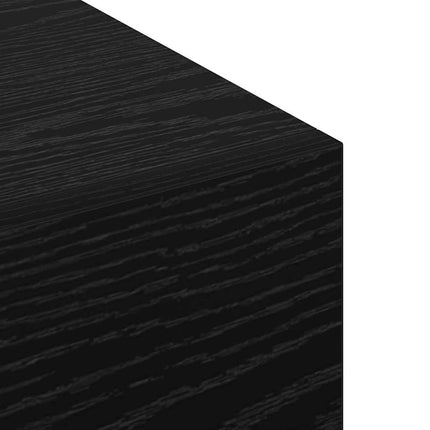 Väggmonterat skåp Svart Ek 60 x 36,5 x 35 cm Konstruerat trä