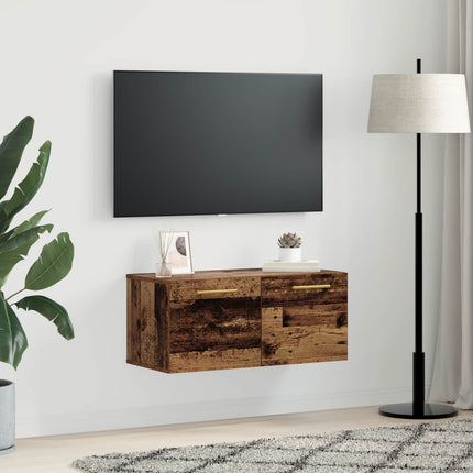 Väggskåp Gammalt trä 80 x 36.5 x 35 cm Konstruerat trä