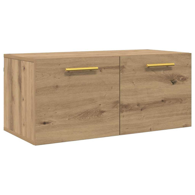 Väggskåp 80 x 36.5 x 35 cm Konstruerat trä artisan ek