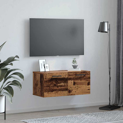 Väggskåp Gammalt trä 80 x 36.5 x 35 cm Konstruerat trä