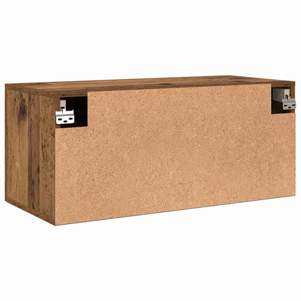 Väggskåp Gammalt trä 80 x 36.5 x 35 cm Konstruerat trä