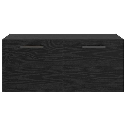 Väggskåp Svart ek 80 x 36.5 x 35 cm Konstruerat trä