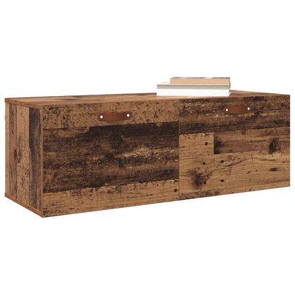 Väggmonterat skåp Väggmonterad Gammalt trä 100 x 36,5 x 35 cm