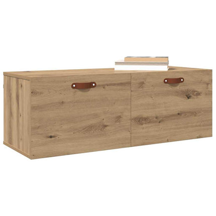 Väggmonterat skåp Artisan Ek 100 x 36,5 x 35 cm Konstruerat trä