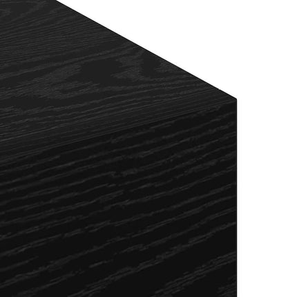 Väggmonterat skåp Svart Ek 100 x 36,5 x 35 cm Konstruerat trä