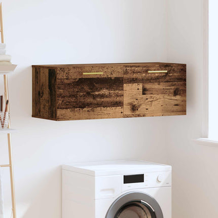 Väggskåp Gammalt trä 100 x 36.5 x 35 cm Konstruerat trä