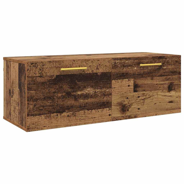 Väggskåp 100 x 36.5 x 35 cm Konstruerat trä Gammalt trä
