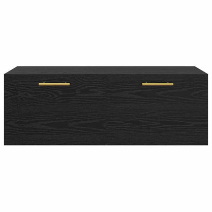 Väggskåp Svart ek 100 x 36.5 x 35 cm Konstruerat trä