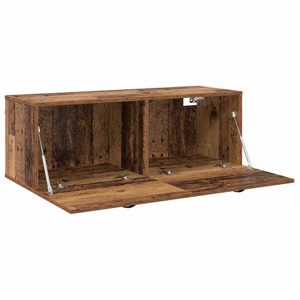 Väggmonterat skåp Väggmonterad Gammalt trä 100 x 36,5 x 35 cm