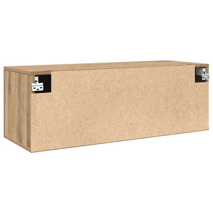 Väggmonterat skåp Artisan Ek 100 x 36,5 x 35 cm Konstruerat trä