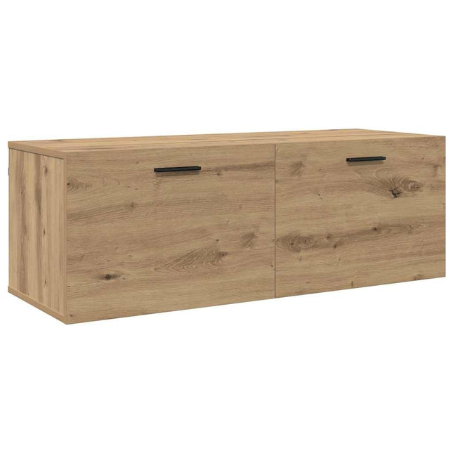 Väggmonterat skåp 100 x 36,5 x 35 cm Konstruerat trä Artisan Ek