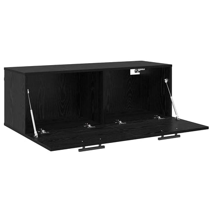 Väggskåp Svart ek 100 x 36.5 x 35 cm Konstruerat trä