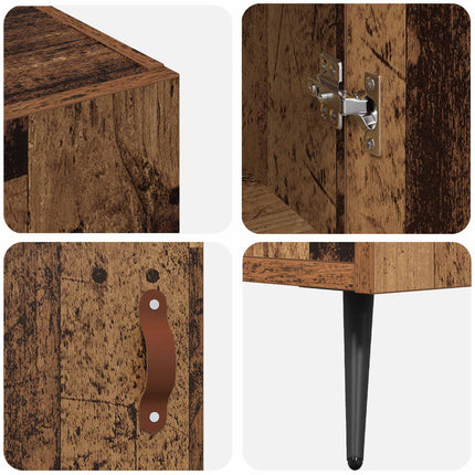 Sideboard Gammalt trä 89,5 x 34 x 80 cm Konstruerat trä