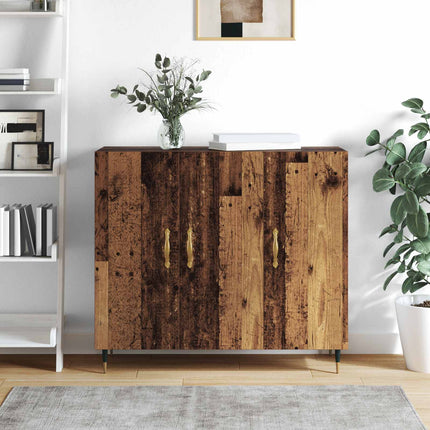 Sideboard Gammalt trä 90 x 34 x 80 cm Konstruerat trä