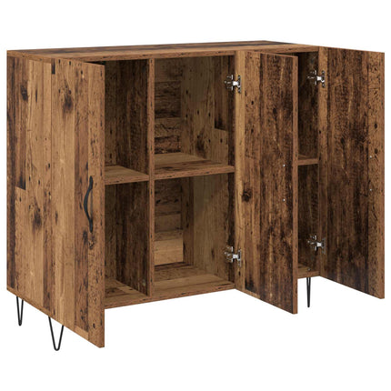 Sideboard Gammalt trä 90 x 32,5 x 80 cm Konstruerat trä