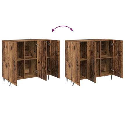 Sideboard Gammalt trä 90 x 32,5 x 80 cm Konstruerat trä