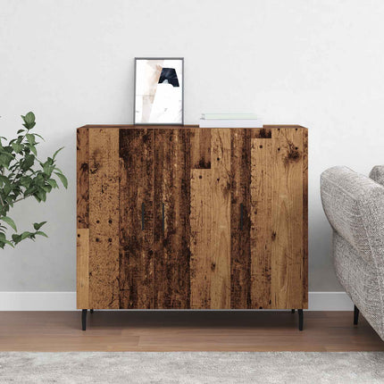 Sideboard Gammalt trä 90 x 34 x 80 cm Konstruerat trä