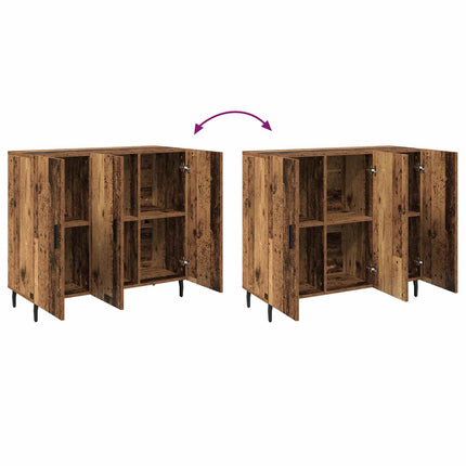 Sideboard Gammalt trä 90 x 34 x 80 cm Konstruerat trä