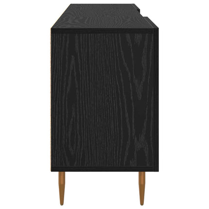 TV-skåp Svart ek 150 x 30 x 50 cm Konstruerat trä