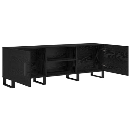 TV-skåp Svart Ek 150 x 30 x 50 cm Konstruerat trä