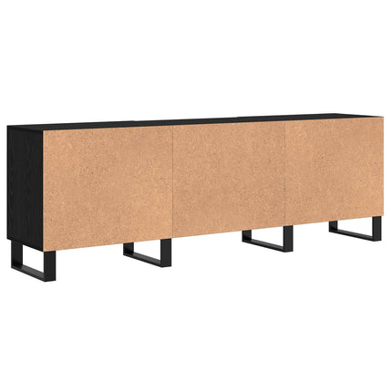 TV-skåp Svart Ek 150 x 30 x 50 cm Konstruerat trä
