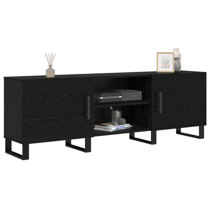 TV-skåp Svart Ek 150 x 30 x 50 cm Konstruerat trä