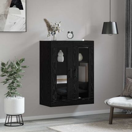 Sideboard Svart Ek 69,5 x 34 x 90 cm Konstruerat trä