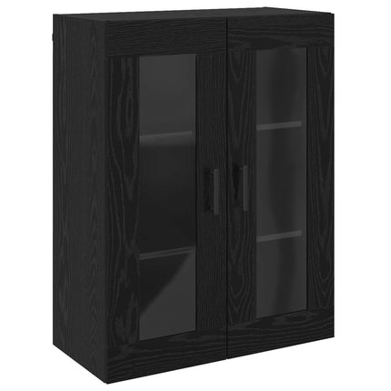 Sideboard Svart Ek 69,5 x 34 x 90 cm Konstruerat trä