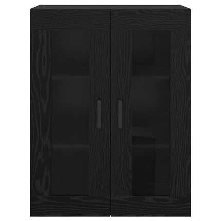 Sideboard Svart Ek 69,5 x 34 x 90 cm Konstruerat trä