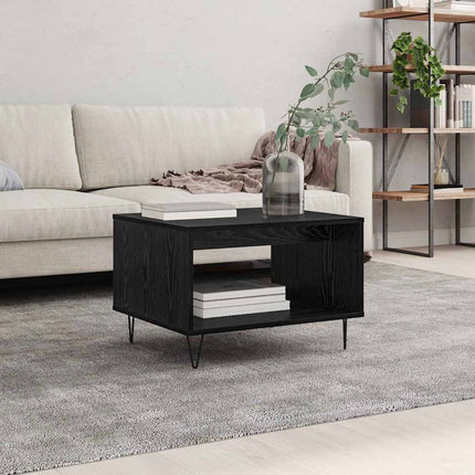 Kaffeebord Svart ek 60 x 50 x 40 cm Konstruerat trä