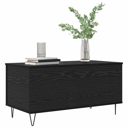 Kaffeebord Svart ek 90 x 44.5 x 45 cm Konstruerat trä