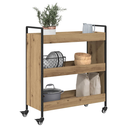 Köksvagn Artisan Ek 70 x 30 x 82 cm Konstruerat trä
