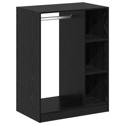 Garderob Svart ek 77 x 48 x 102 cm Konstruerat trä