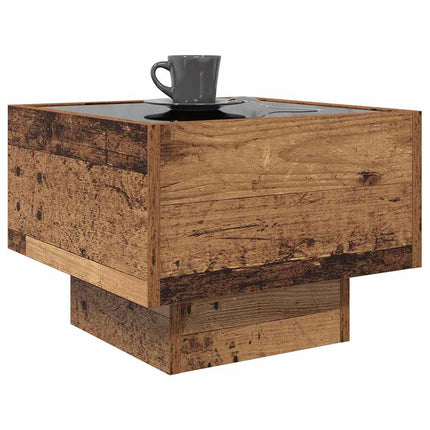 Kaffeebord Gammalt trä 40 x 40 x 30 cm Konstruerat trä