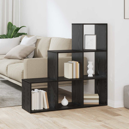 Rumsavdelare Bokhylla 6 nivåer 99 x 29 x 99 cm Konstruerat trä