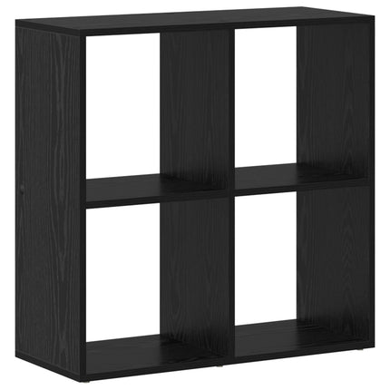 Bokskåp Svart Ek 69,5 x 29 x 69,5 cm Konstruerat trä
