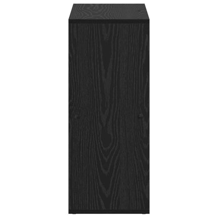 Bokskåp Svart Ek 69,5 x 29 x 69,5 cm Konstruerat trä