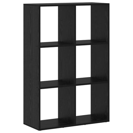 Bokskåp Svart Ek 69,5 x 29 x 103,5 cm Konstruerat trä