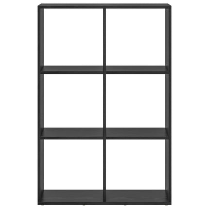 Bokskåp Svart Ek 69,5 x 29 x 103,5 cm Konstruerat trä