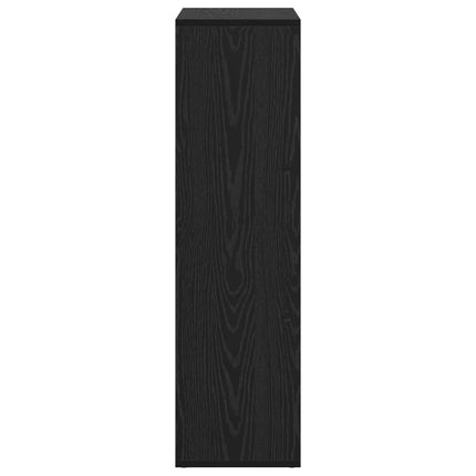Bokskåp Svart Ek 69,5 x 29 x 103,5 cm Konstruerat trä